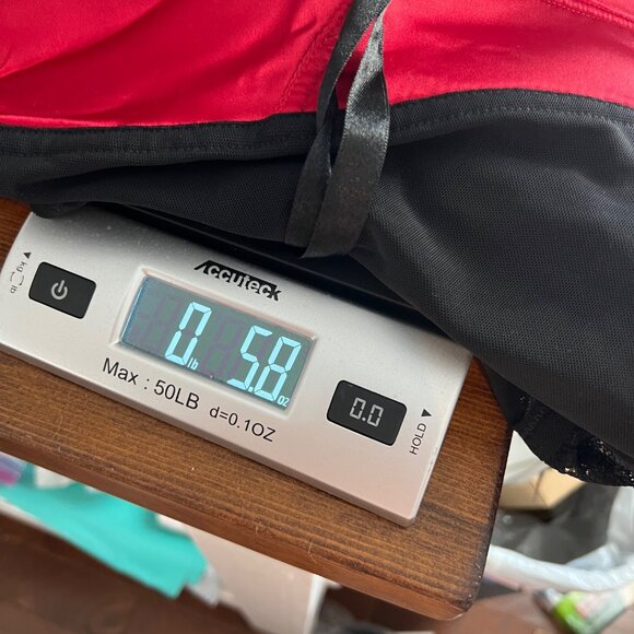 NWT Cacique Womens Red & Black Lace Corset Bustier Top Size 18/20 Boning Lace Up - Picture 7 of 8